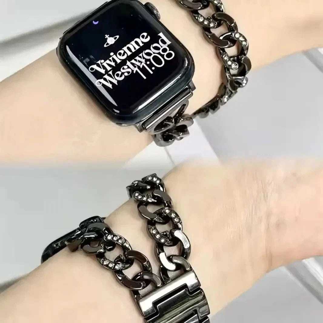 Double Row Denim Chain Bracelet for Apple Watch 38 | 40 | 41 | 42mm S10