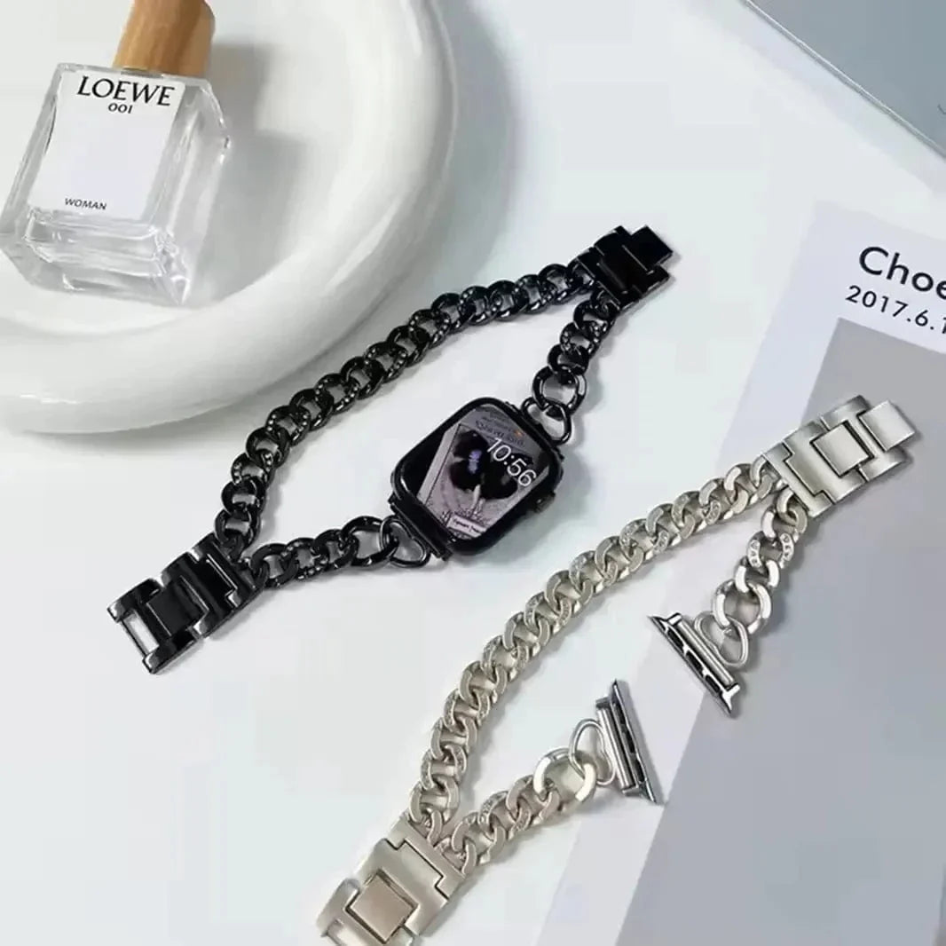 Double Row Denim Chain Bracelet for Apple Watch 42 | 44 | 45 | Ultra 49 | 46mm S10