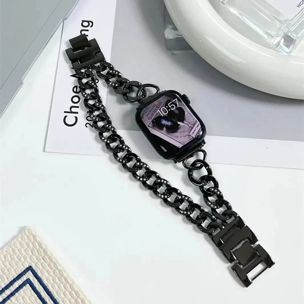 Double Row Denim Chain Bracelet for Apple Watch 38 | 40 | 41 | 42mm S10