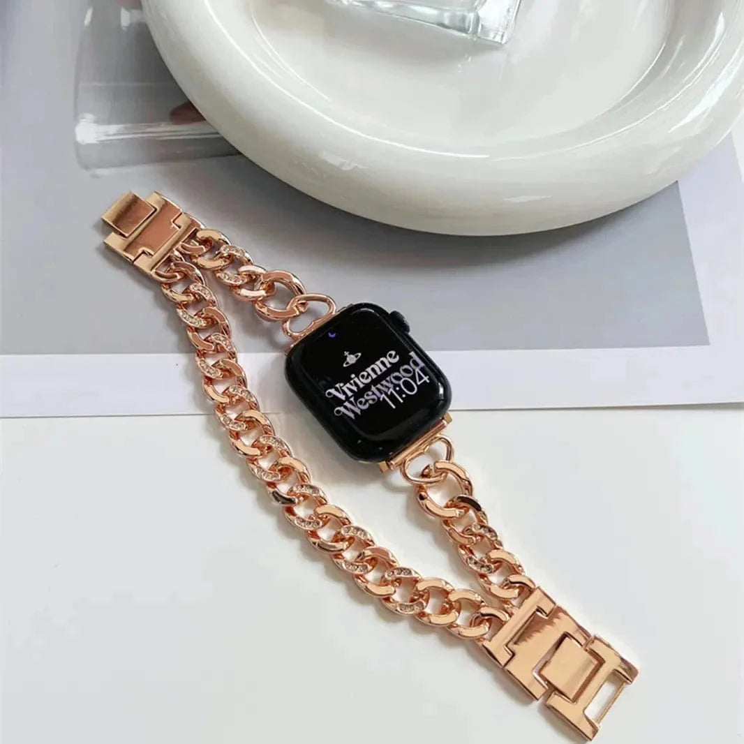 Double Row Denim Chain Bracelet for Apple Watch 38 | 40 | 41 | 42mm S10