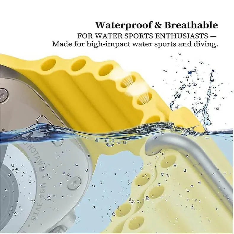 Dual Color Ocean Silicone Band for Apple Watch 38 | 40 | 41 | 42mm S10