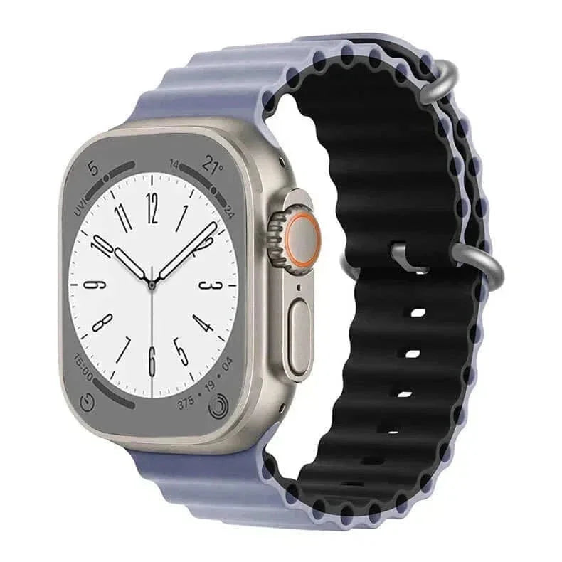 Dual Color Ocean Silicone Band for Apple Watch 38 | 40 | 41 | 42mm S10