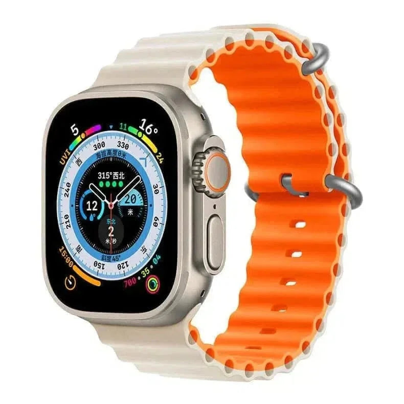 Dual Color Ocean Silicone Band for Apple Watch 38 | 40 | 41 | 42mm S10
