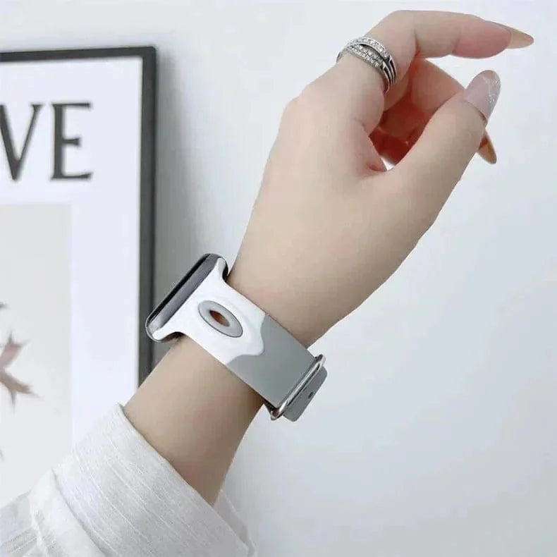 Dual Color Silicone Sport Band for Apple Watch 38 | 40 | 41 | 42mm S10