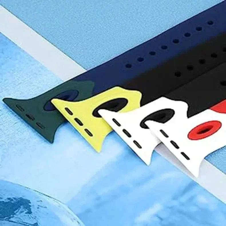 Dual Color Silicone Sport Band for Apple Watch 38 | 40 | 41 | 42mm S10