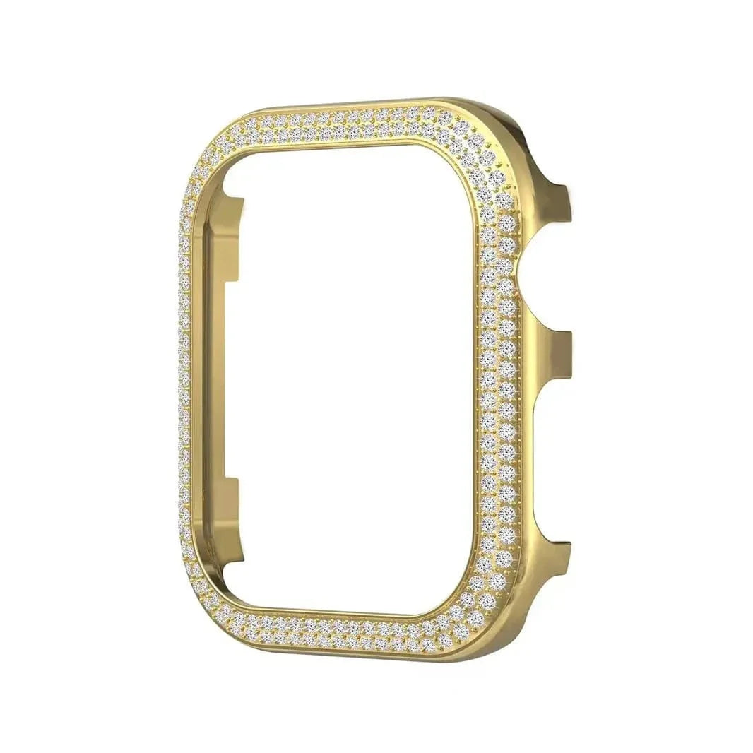 Dual Rhinestone Metal Bumper for Apple Watch 44mm