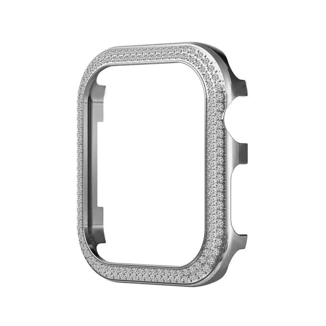 Dual Rhinestone Metal Bumper for Apple Watch 44mm