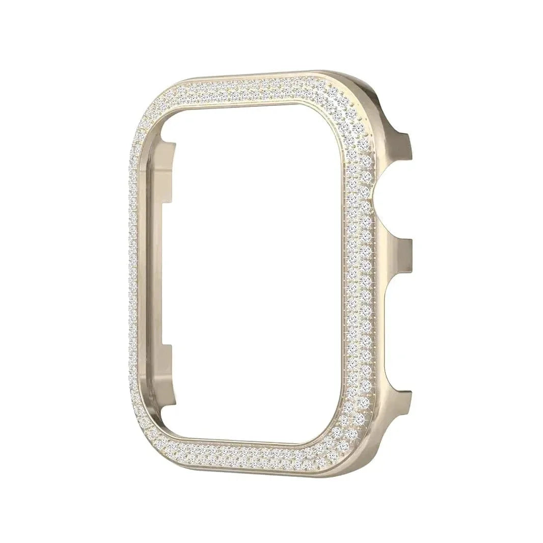 Dual Rhinestone Metal Bumper for Apple Watch 44mm