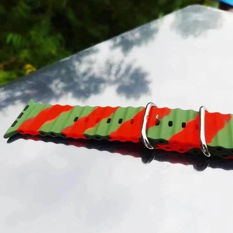 Dual Shade Ocean Silicone Soft Band for Apple Watch 38 | 40 | 41 | 42mm S10