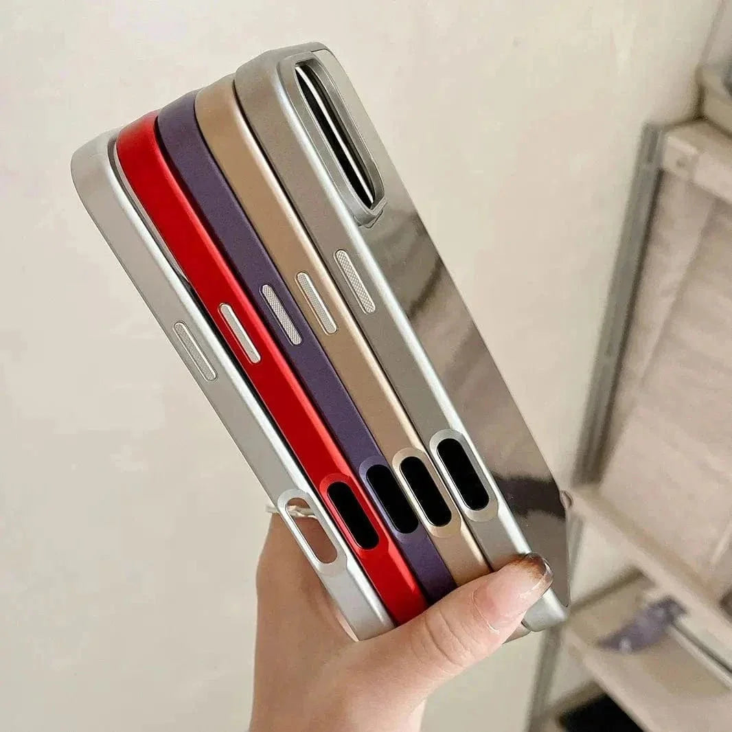 Electroplated Silver Mirror Slim Case for iPhone 16
