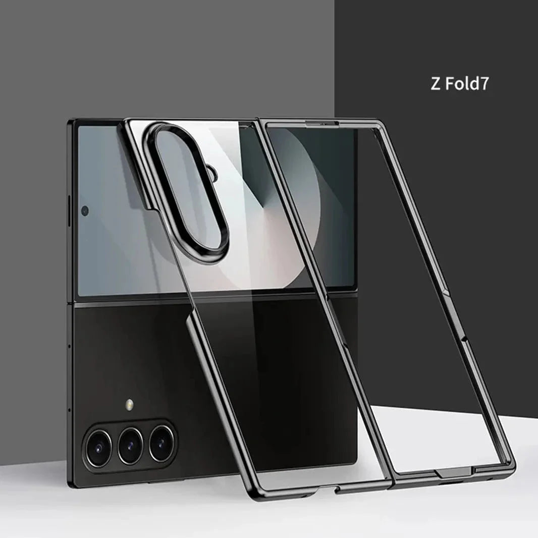 Full Electroplating Frame clear Hard Case for Samsung Z Fold7