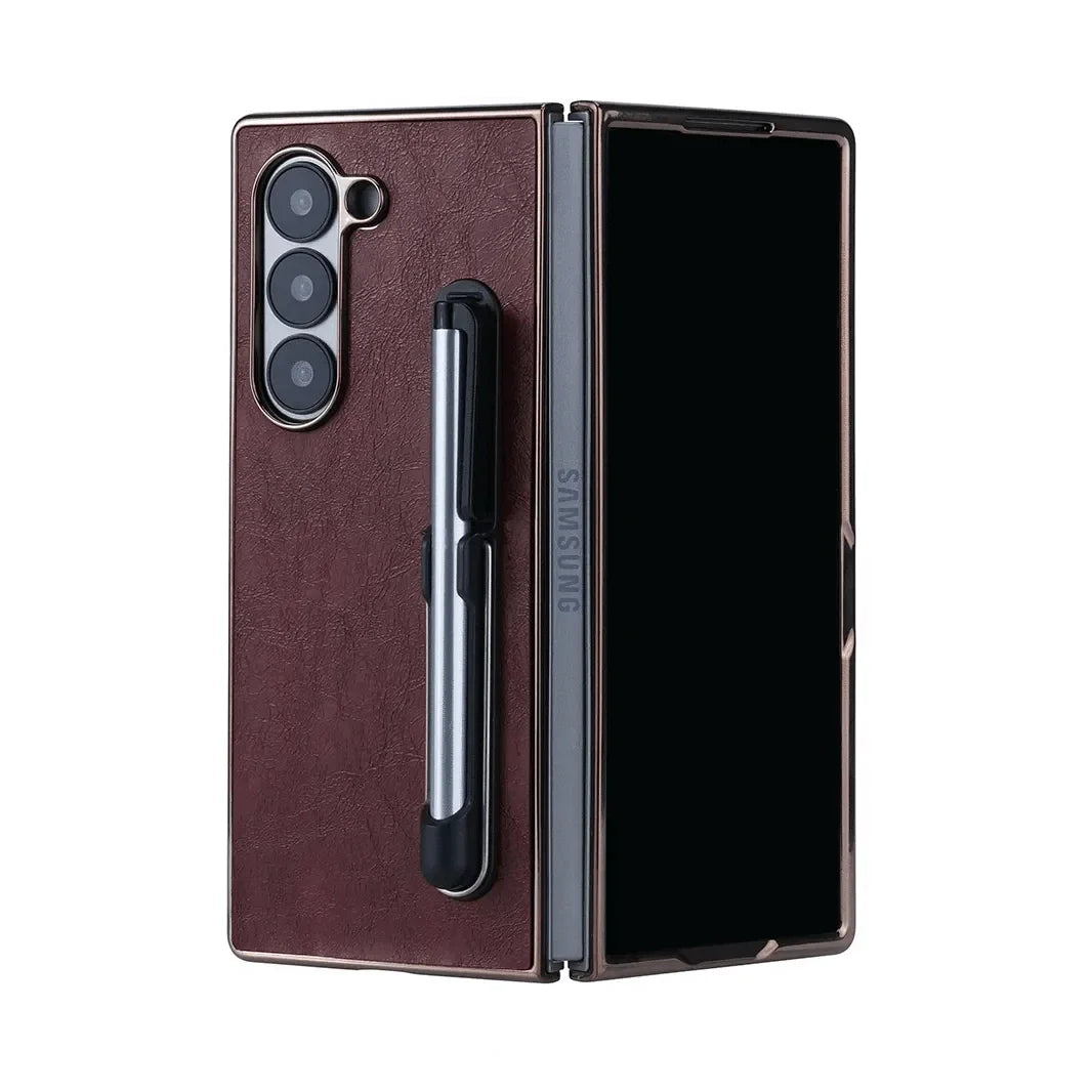 Electroplating Case with Stylus Pen Slot for Samsung Z Fold6