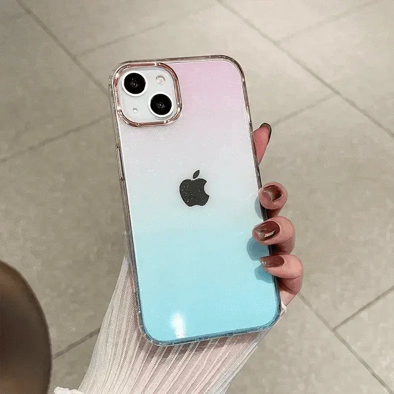 Fashion Bling Glitter Translucent Case for iPhone 16 Plus