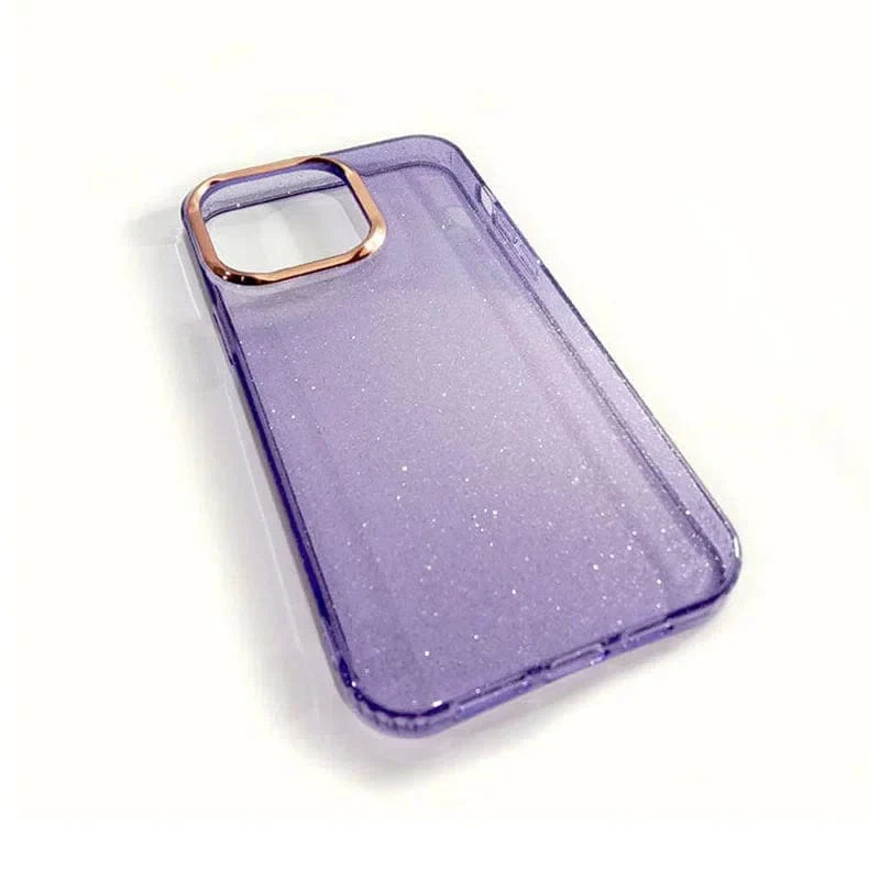 Fashion Bling Glitter Translucent Phone Back Case for Apple iPhone