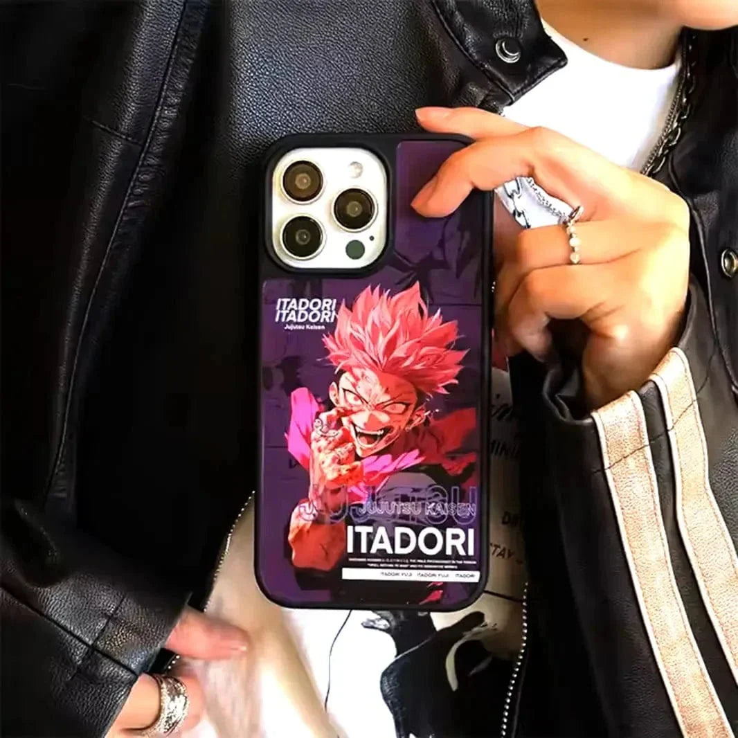 Fashion Cartoon Anime Print PC Case for iPhone 16