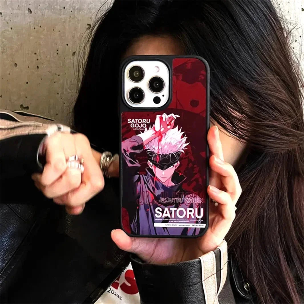 Fashion Cartoon Anime Print PC Case for iPhone 16