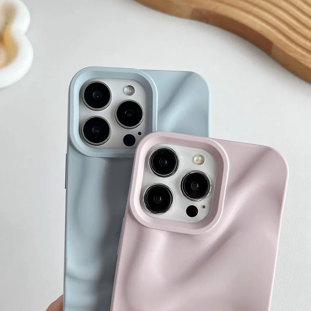 Water Ripple Pattern Silicone Soft Case for iPhone 15 Pro Max Cases & Covers