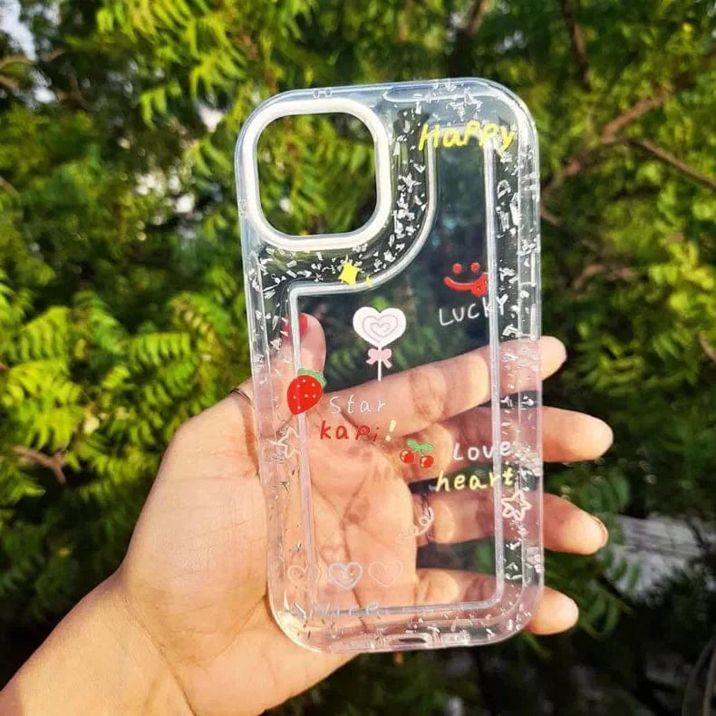 Floral Print Clear Soft Case for iPhone 14 Pro Max