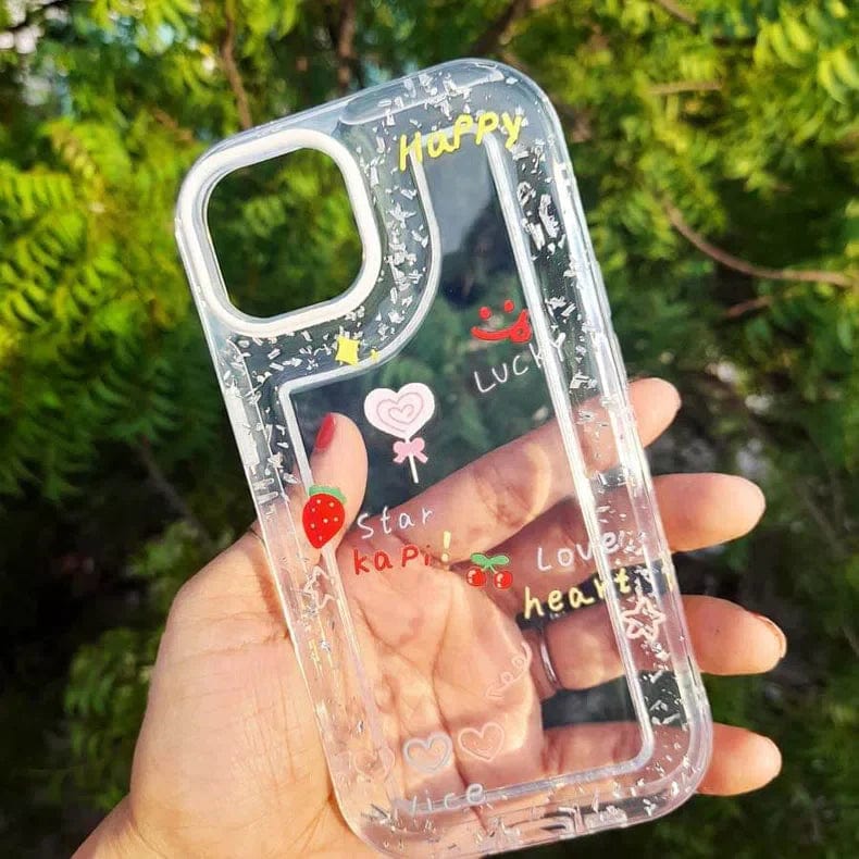 Floral Print Clear Soft Phone Back Case for Apple iPhone