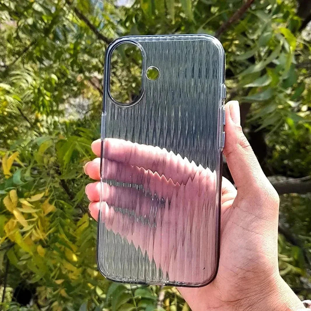 Fluted Texture Magsafe Clear Case for iPhone 16 Pro