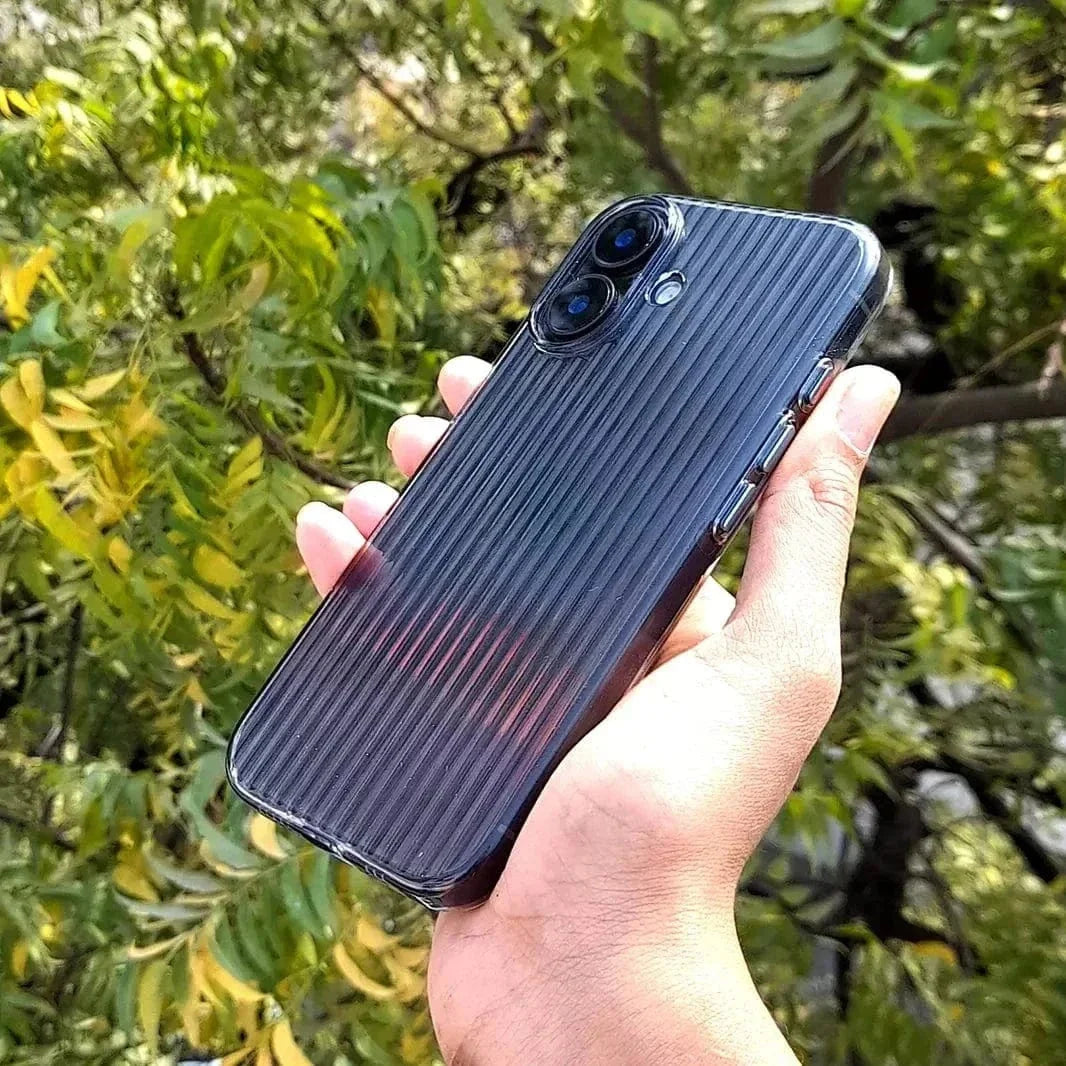 Fluted Texture Magsafe Clear Case for iPhone 16 Pro Max