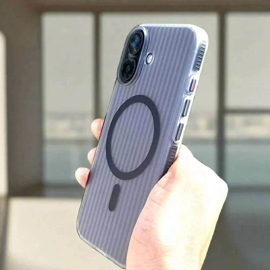 Fluted Texture Magsafe Matte Case for iPhone 16