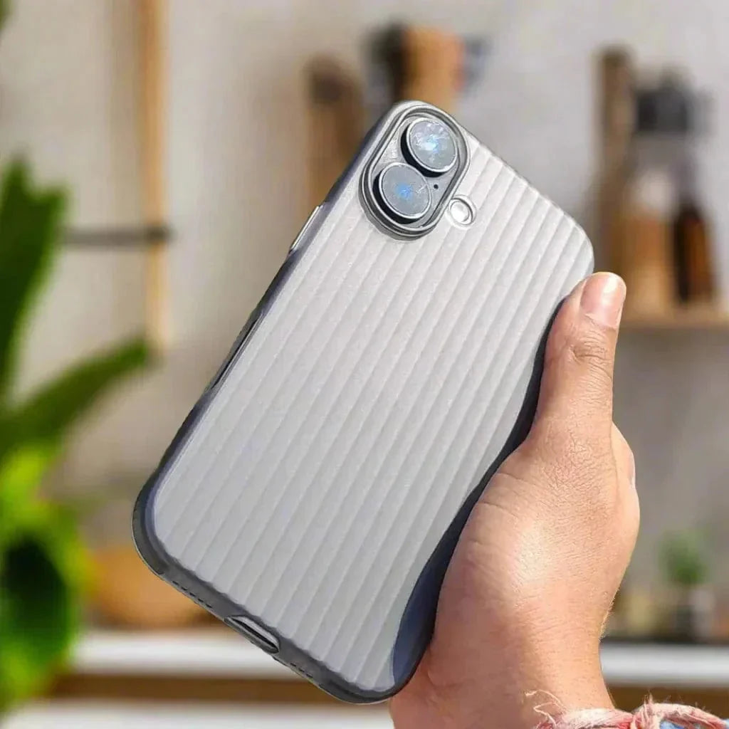 Fluted Texture Magsafe Matte Case for iPhone 16 Plus