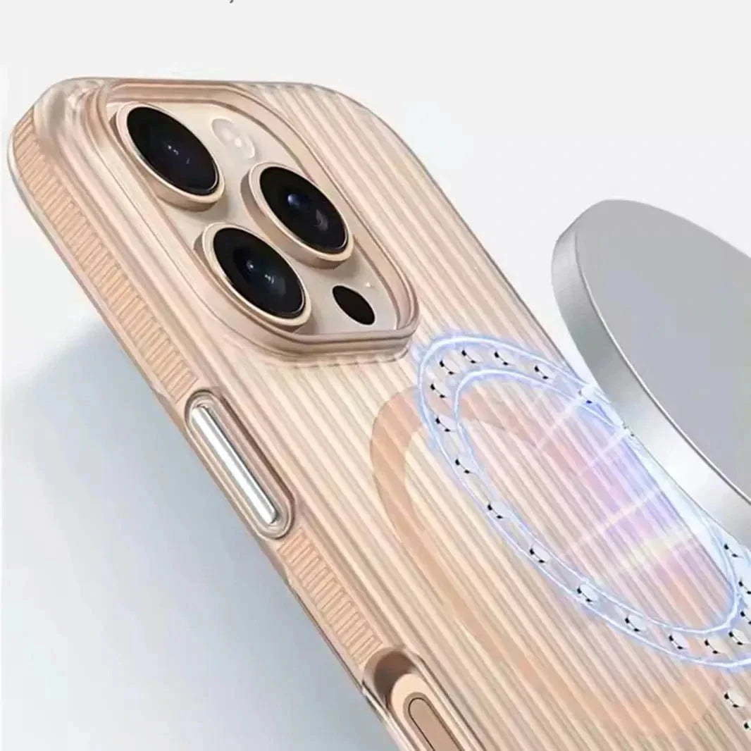 Fluted Texture Magsafe Matte Case for iPhone 16 Pro Max