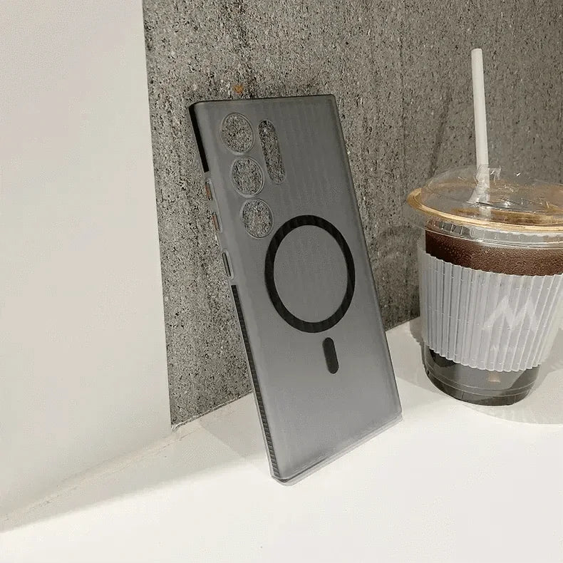 Fluted Texture MagSafe Matte Case for Samsung S23 Ultra