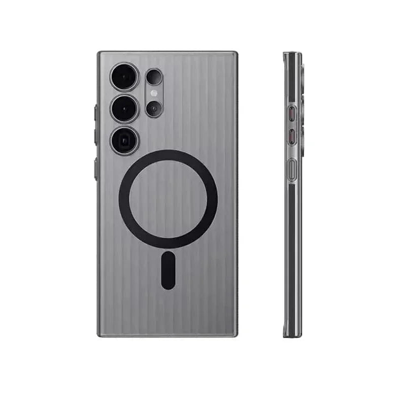 Fluted Texture MagSafe Matte Case for Samsung S23 Ultra