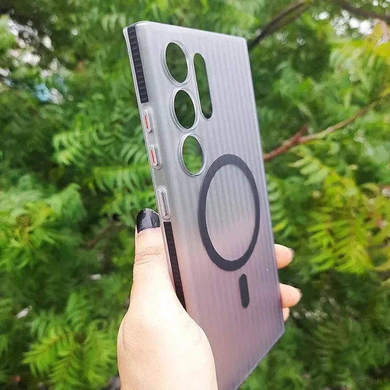 Fluted Texture MagSafe Matte Case for Samsung S23 Ultra