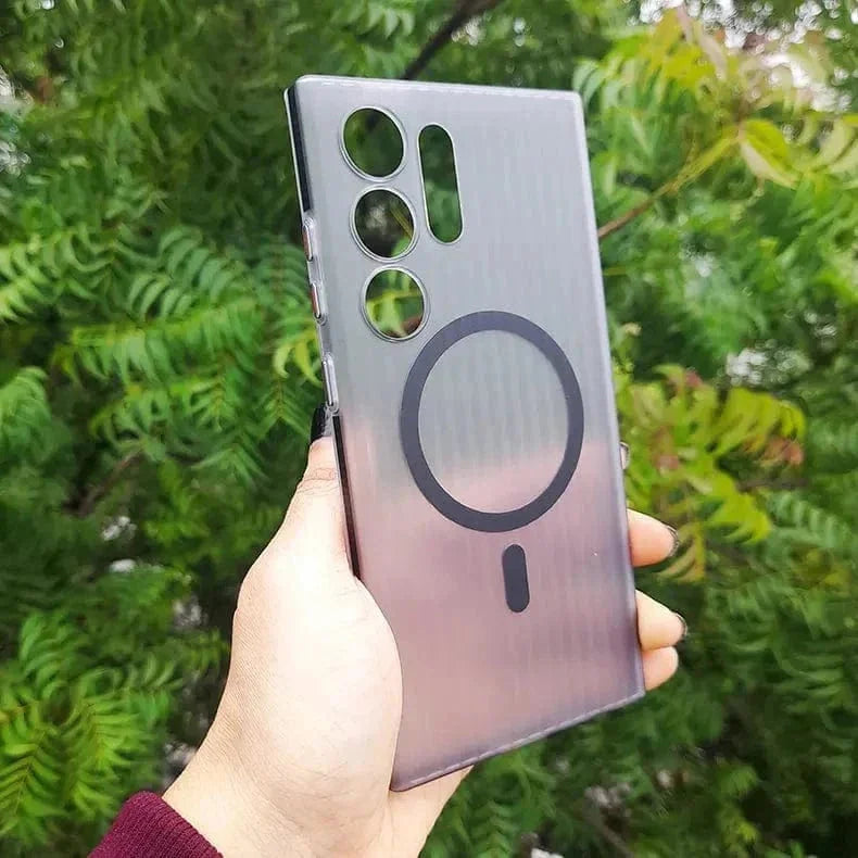 Fluted Texture MagSafe Matte Case for Samsung S23 Ultra