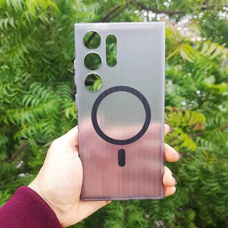 Fluted Texture MagSafe Matte Case for Samsung S23 Ultra