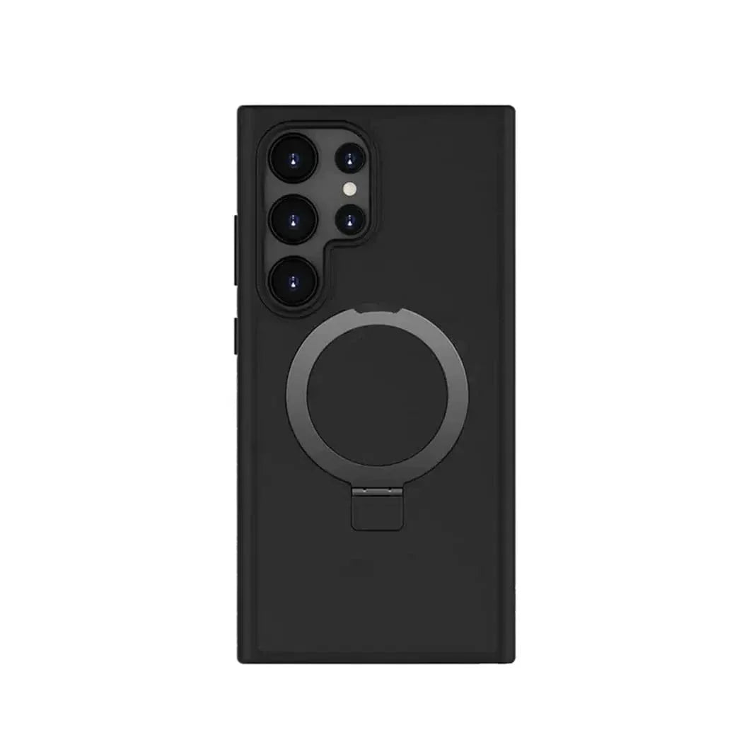 Frosted Magnetic MagSafe KickStand Matte Hard Case for Samsung S25 Plus