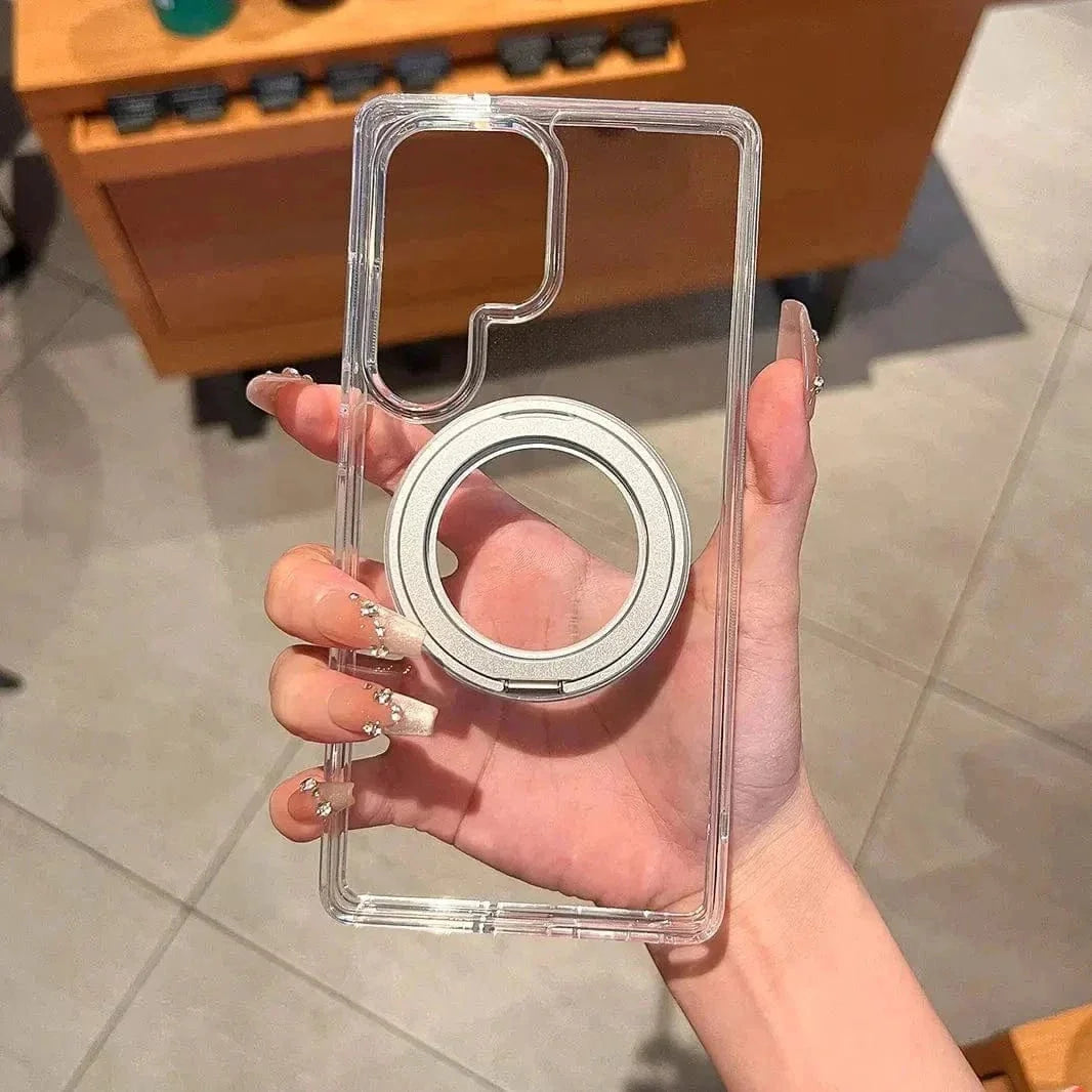 Frosted Magnetic MagSafe KickStand Matte Hard Case for Samsung S25