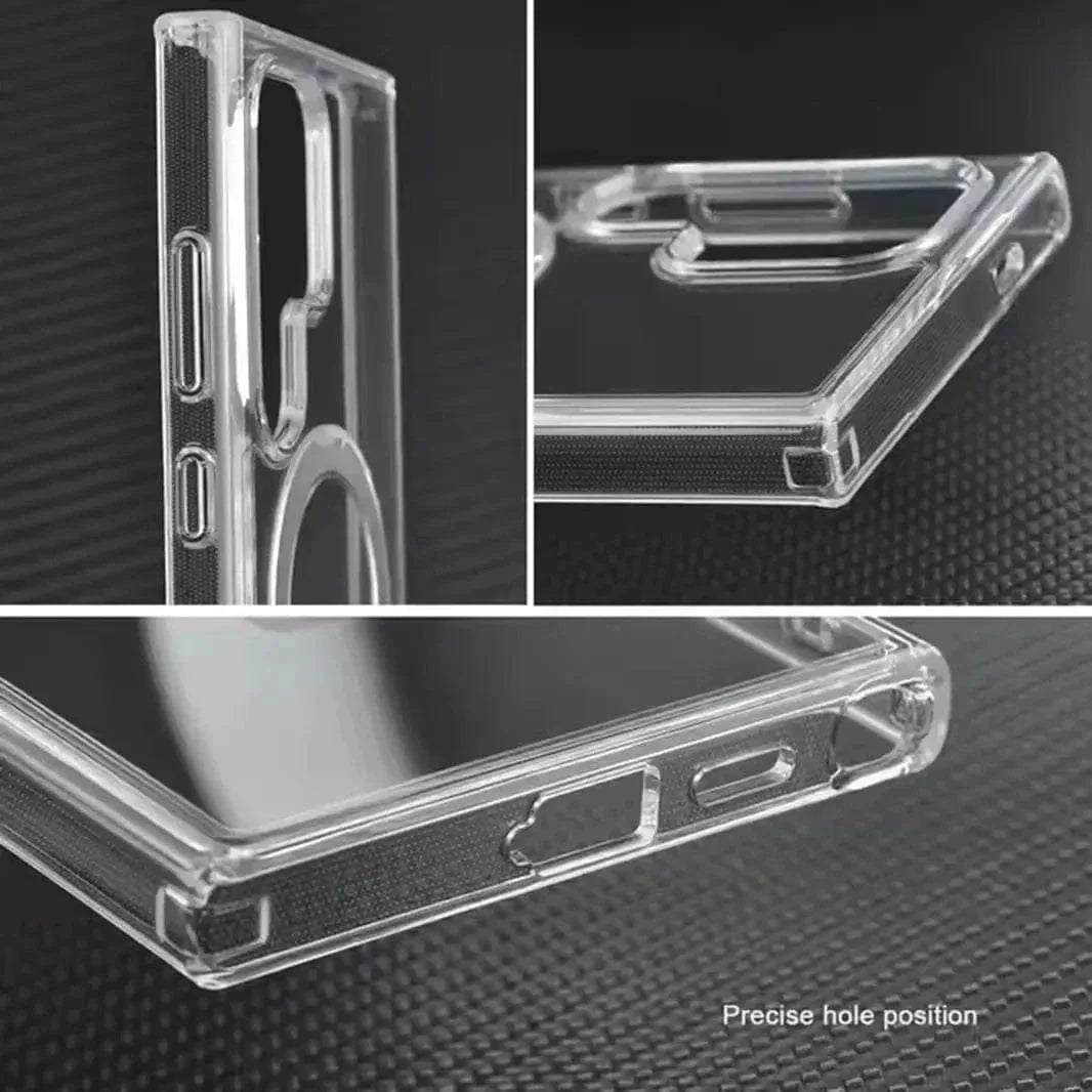 Frosted Magnetic MagSafe KickStand Matte Hard Case for Samsung S25 Ultra