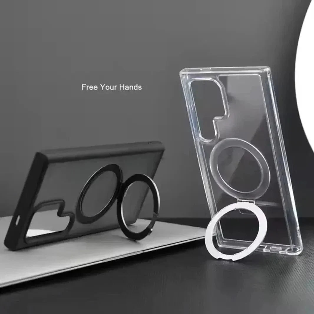 Frosted Magnetic MagSafe KickStand Matte Hard Case for Samsung S25 Ultra