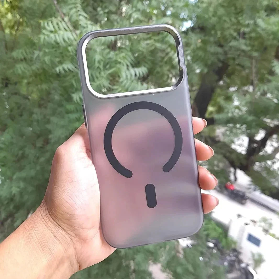 Frosted Matte Ultra-Thin Slim Metal Key Magsafe Case for iPhone 17 Pro Max