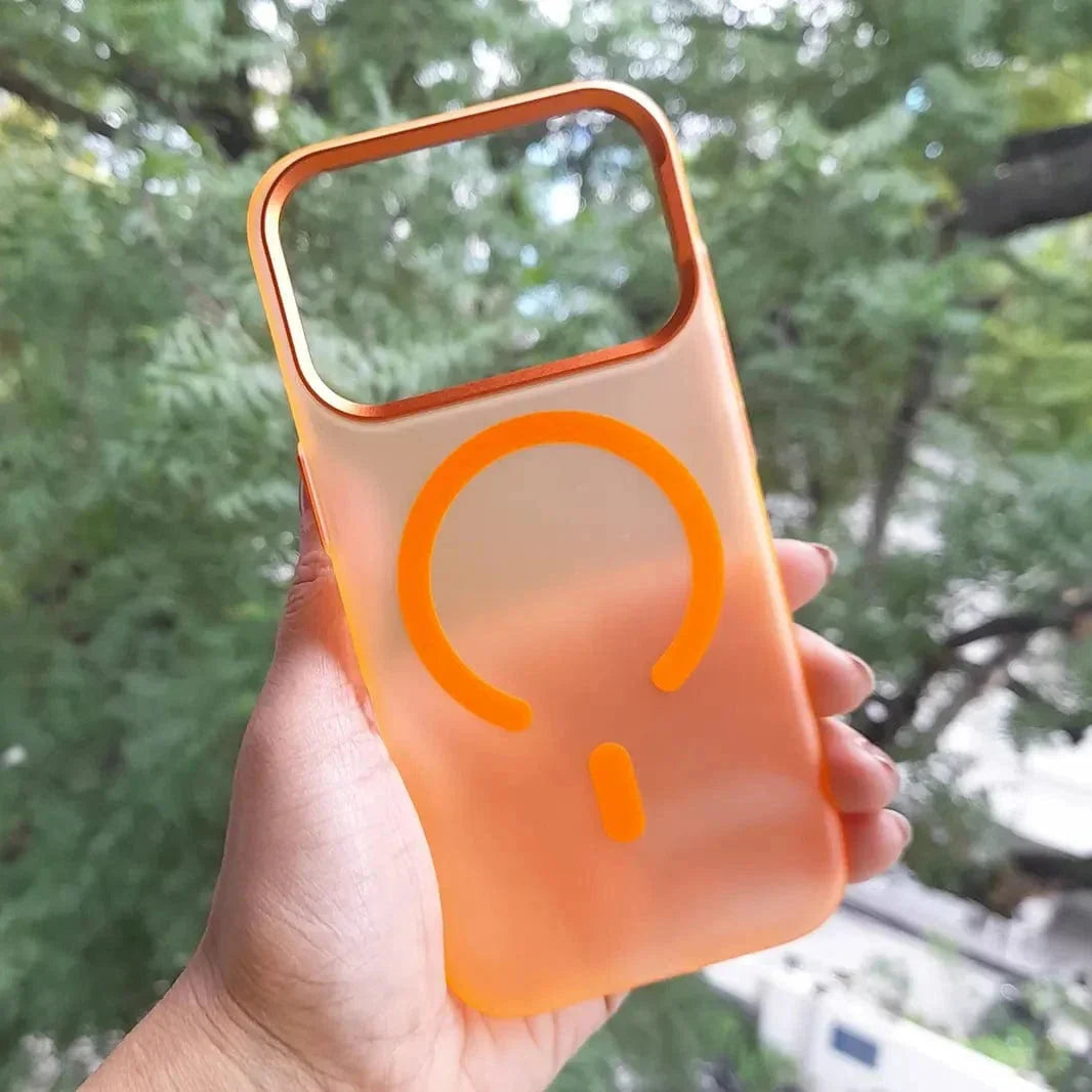 Frosted Matte Ultra-Thin Slim Metal Key Magsafe Case for iPhone 17 Pro