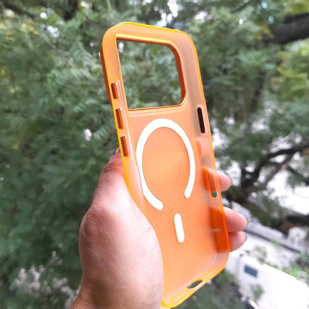 Frosted Matte Ultra-Thin Slim Metal Key Magsafe Case for iPhone 17 Pro