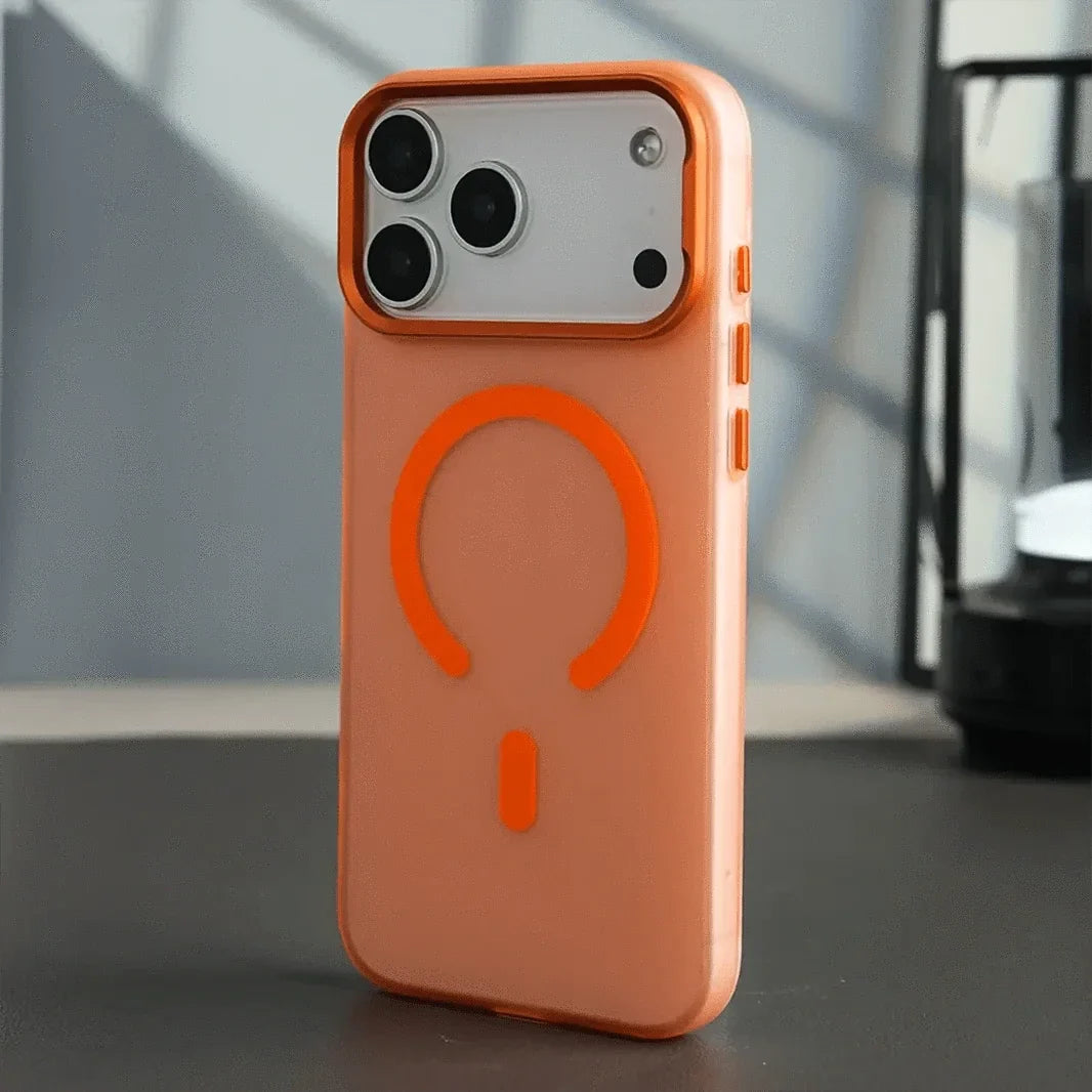 Frosted Matte Ultra-Thin Slim Metal Key Magsafe Case for iPhone 17 Pro