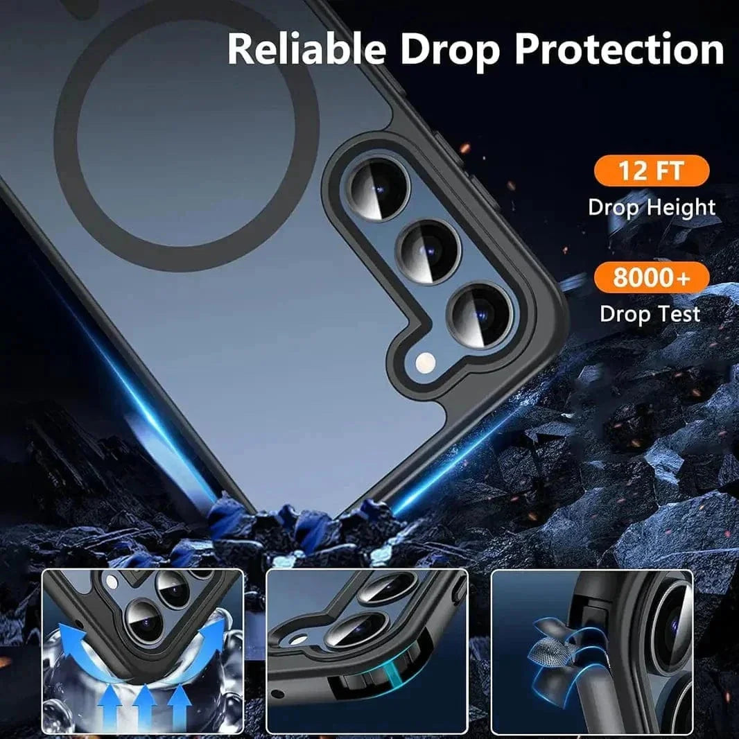 Frosted Semi Transparent MagSafe Case for Samsung S25 Ultra