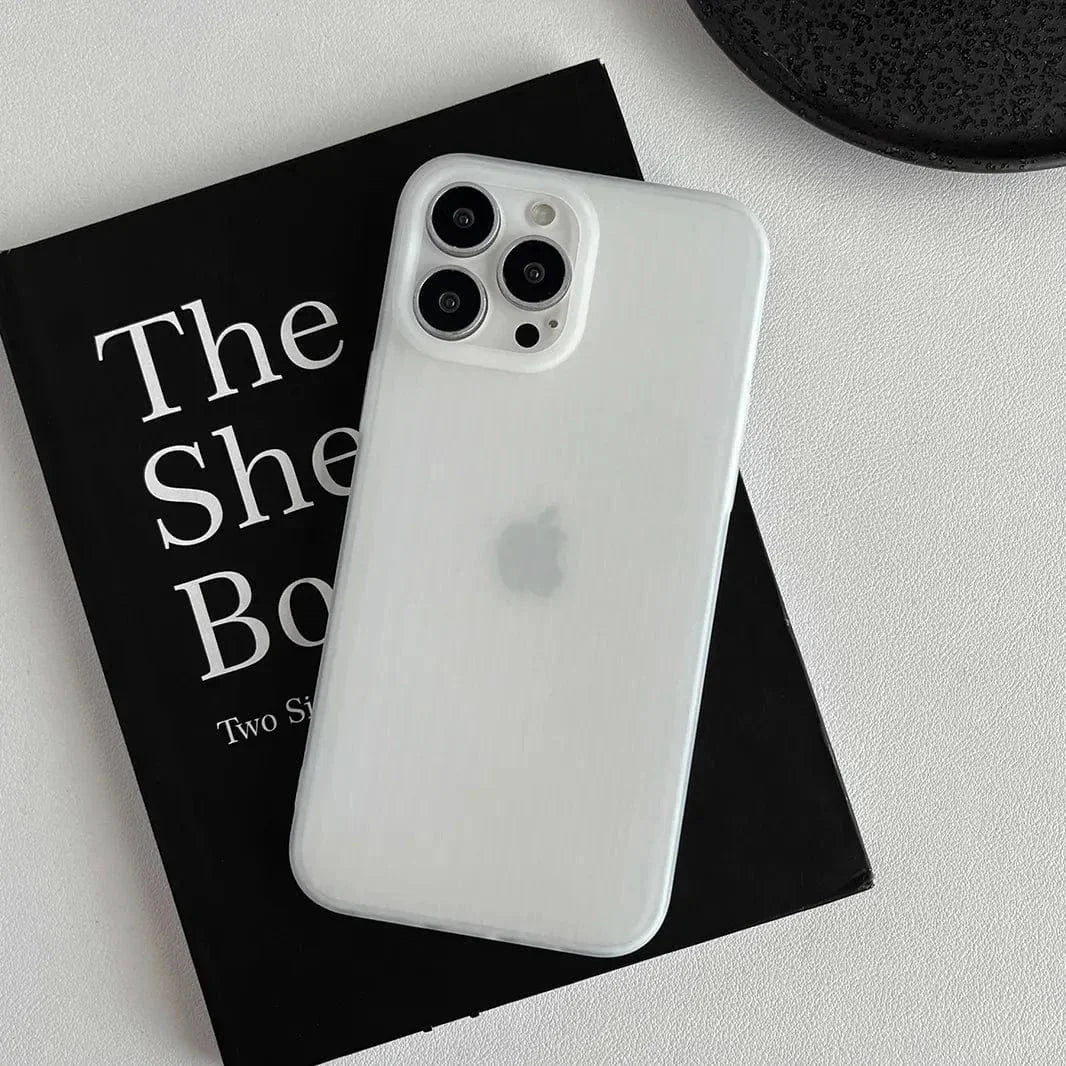 Frosted Ultra-Thin Slim Matte Fluted Case for iPhone 16 Pro