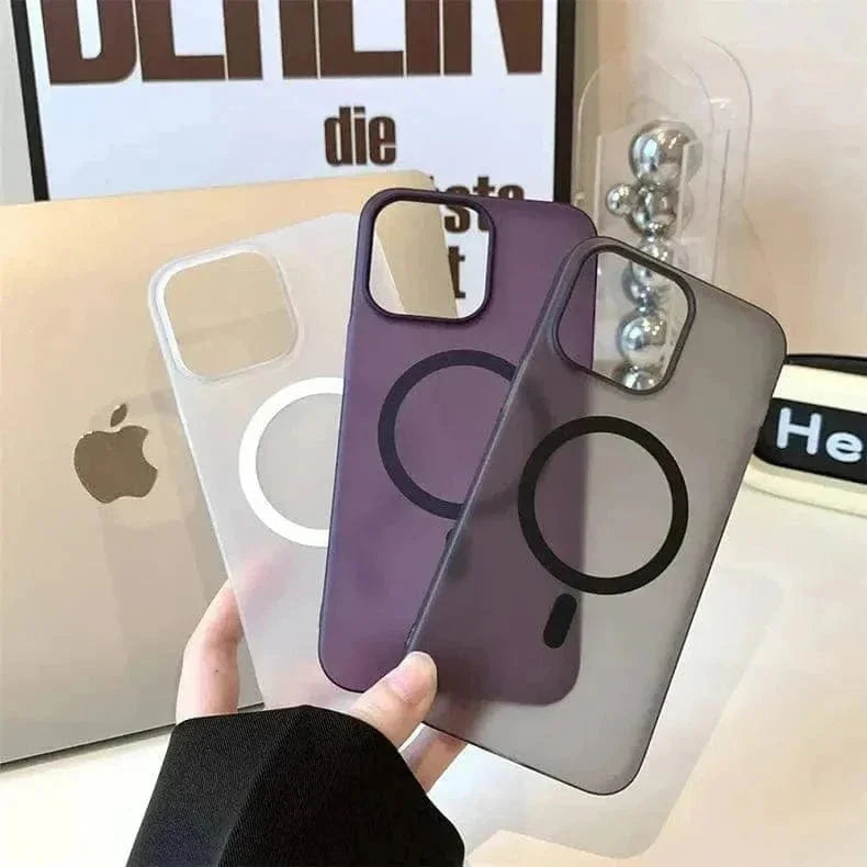 Frosted Ultra-Thin Slim Matte Magsafe Hard Case for iPhone 15