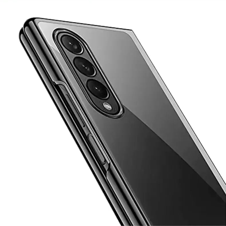 Full Electroplating Frame clear Hard Case for Samsung Z Fold4