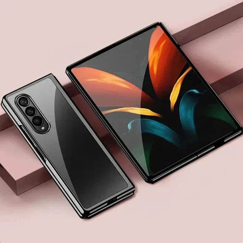 Full Electroplating Frame clear Hard Case for Samsung Z Fold4