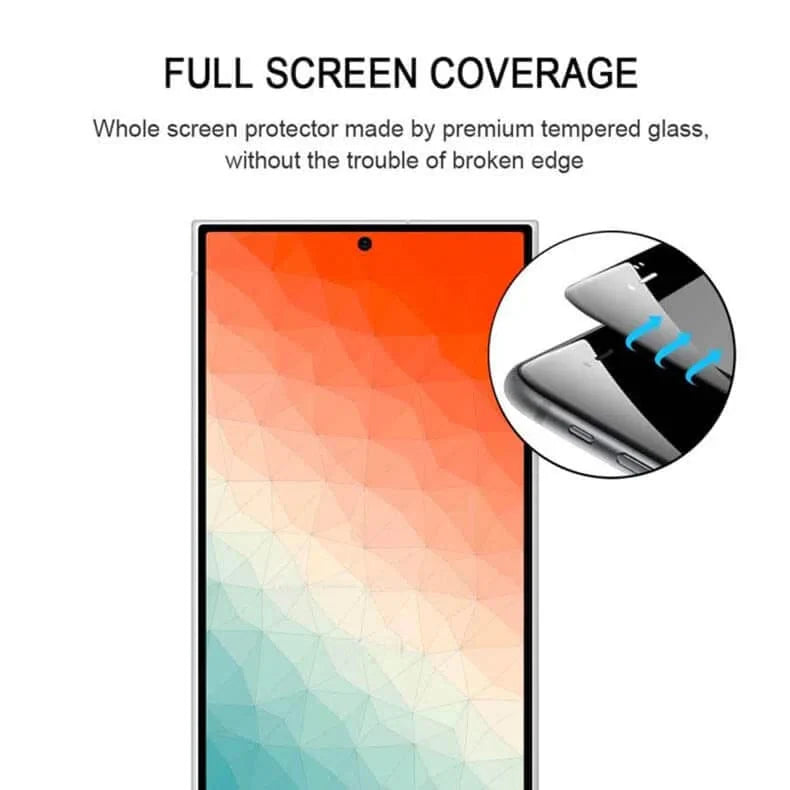 Full Glue Screen Tempered Glass Guard for Samsung Galaxy