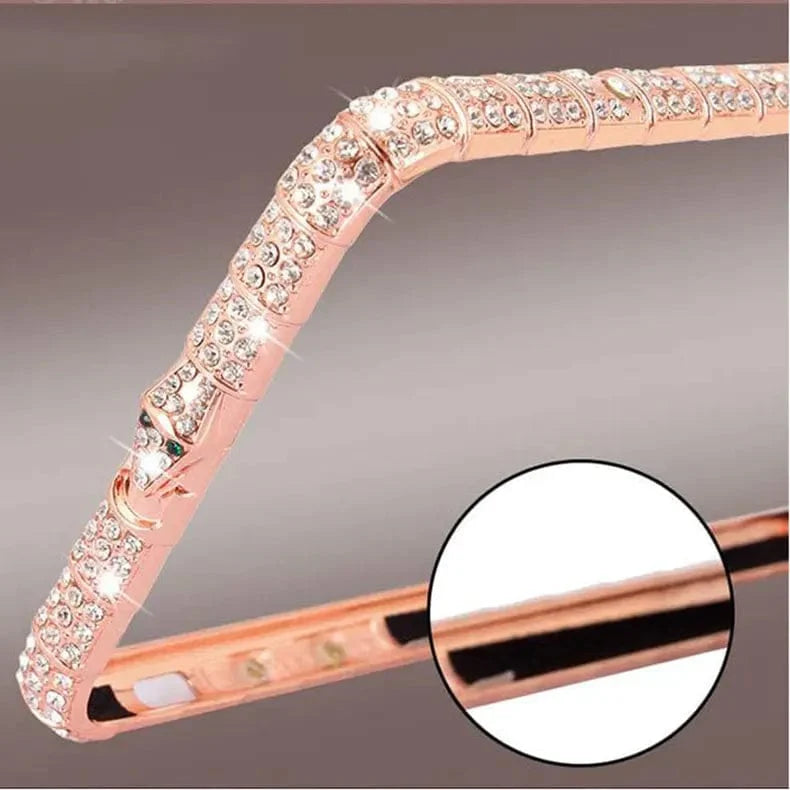 Gem Diamond Glitter aluminum bumper frame for Apple iPhone