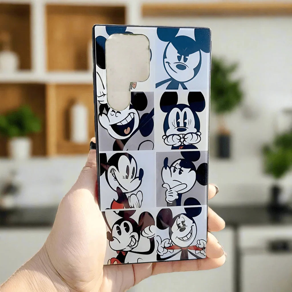 Glass Print Soft Edges Hard Case for Samsung S22 Plus