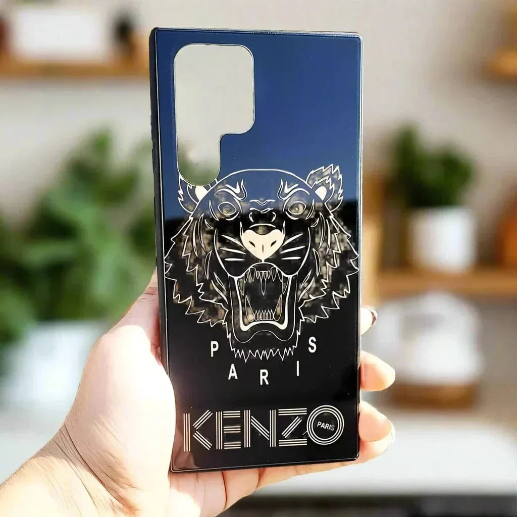 Glass Print Soft Edges Hard Case for Samsung S22 Plus